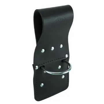 Klein® 5456T 1-Pocket Tunnel Hammer Holder, Leather, Black