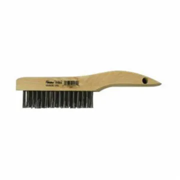 Weiler® 44064 Hand Wire Scratch Brush, 5 in Brush, 10 in L x 1-1/8 in W Block, 1-3/16 in L Stainless Steel Trim