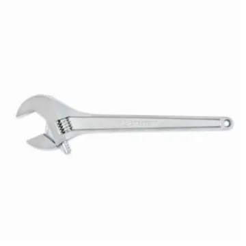 Crescent® AC224VS Adjustable Wrench, 2-7/16 in, Polished Chrome, 24 in OAL, Heat Treated Alloy Steel Body, Heat Treated Alloy Steel