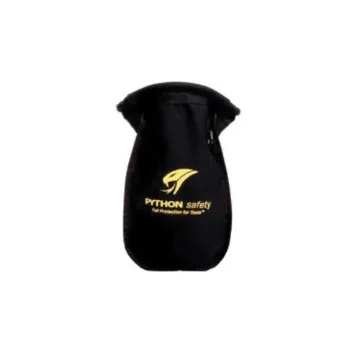 3M DBI-SALA Fall Protection 7100157156 Python Safety® Extra Deep Safe Bucket, 18 oz Duck Canvas, Black, For Use With Belt or Harness Attachment
