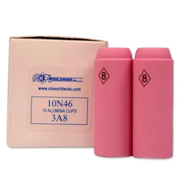 Weldmark by CK Worldwide Alumina Standard TIG CupSize: 8 with an opening of 1/2 (0.50) Torches: 17|18|26