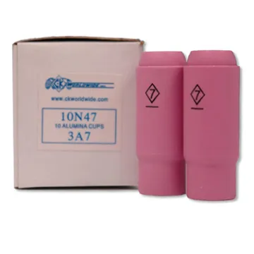 Weldmark by CK Worldwide Alumina Standard TIG CupSize: 7 with an opening of 7/16 (0.4375) Torches: 17|18|26