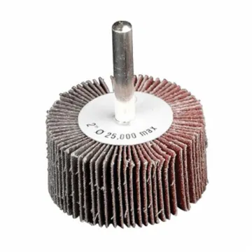 CGW® 39933 Contaminant-Free Coated Flap Wheel, 2 in Dia Wheel, 1 in W Face, 1/4 in Dia Shank, 80 Grit, Fine Grade, Aluminum Oxide Abrasive