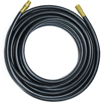Techniweld Green Argon Hose with Fittingd, 1/4 in. Dia., 50 Ft. Long