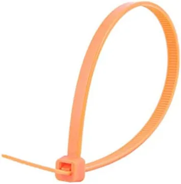Orange Natural Nylon Cable Tie 8 in.