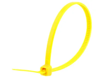 Yellow Natural Nylon Cable Tie 8 in.