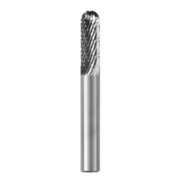 SGS Pro® 11878 Universal SC Imperial Carbide Burr, Cylindrical - Radius End (Shape SC) Head, 1/2 in Dia Head, 1 in L of Cut, 2-3/4 in OAL, Double Cut