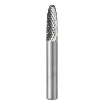 SGS Pro® 13378 Universal SF Imperial Carbide Burr, Radius End, Tree Head, 1/2 in Dia Head, 1 in L of Cut, 2-3/4 in OAL, Double Cut