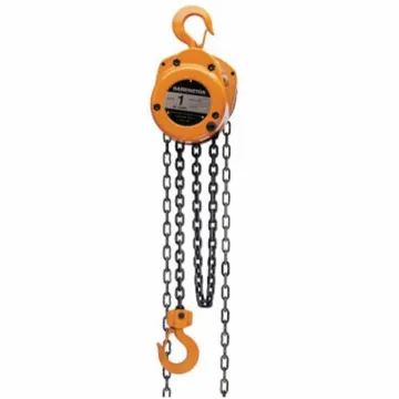 HARRINGTON CF015-20 CF Series Manual Chain Hoist, 1.5 ton Load, 20 ft H Lifting, 17-5/16 in Min Between Hooks, 1-5/16 in Hook Opening, 84 lb Rated