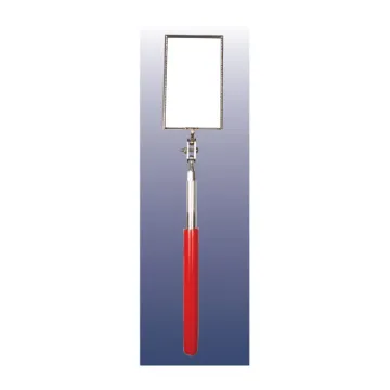 Ullman K-2 Telescoping Inspection Mirror, 2-1/8 x 3-1/2 in Mirror, Rectangle Shape, 11-1/4 in L, Heavy Duty Vinyl Grip Handle