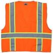 Picture of MCR Safety SURVOL Luminator™ SURVO Safety Vest, L, Hi-Viz Fluorescent Orange, Polyester Solid, Zipper Closure, 6 Pockets, ANSI Class: Class 2, ANSI/ISEA 107-2015 Type R