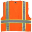 Picture of MCR Safety SURVOX2 Luminator  SURVO Safety Vest, 2XL, Hi-Viz Fluorescent Orange, Polyester Solid, Zipper Closure, 6 Pockets, ANSI Class: Class 2, ANSI/ISEA 107-2015 Type R