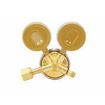 Picture of Harris® 3000510 25GX Medium to Heavy Duty Regulator, Gas Service Oxygen, CGA 540 Inlet x 9/16-18 rh Outlet, 2.5 in Gauge