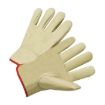 Picture of PIP® 990IK/XXXL 990IK Unisex General Purpose Gloves, Driver, Gunn Cut/Keystone Thumb/Welted Seam Style, 3XL, Cotton Hem/Grain Cowhide Leather, Greenish Beige, Slip-On Cuff, Uncoated Coating, Resists: Heat, Unlined Lining