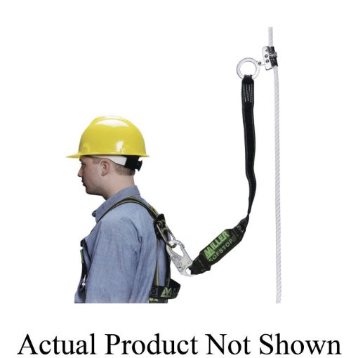 Picture of Miller® by Honeywell 300L-Z7/25FTBL Vertical Rope Lifeline With Locking Snap Hook and Loop, 310 lb Load Capacity, 25 ft L, Specifications Met: ANSI Z359.1-2007