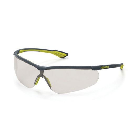 Picture of HexArmor® 11-15006-04 VS250 Lightweight Safety Eyewear, TruShield®, CBR65 Lens, Wrap Around Frame, Charcoal, TPU Frame, Polycarbonate Lens, ANSI Z87.1.2015, CE EN166, CSA Z94.3, High Impact Rated Z87+