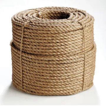Erin Rope TWM200600 3-Strand Twisted Manila Rope, 5/8 in Dia x 600 ft L, Natural Abaca Fiber