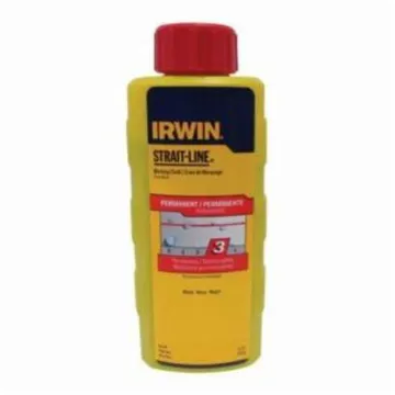 Irwin® Strait-Line® 64902 Permanent Marking Chalk, Red, 8 oz Capacity, Squeeze Bottle Package