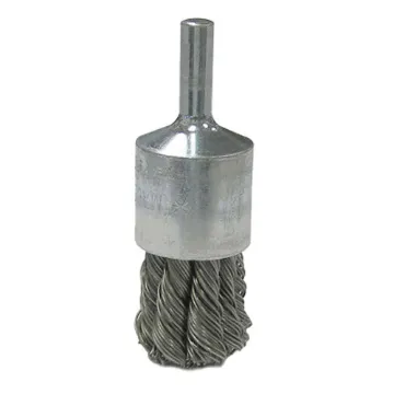 Anchor® 94112 Stem Mounted End Brush, 3/4 in Dia Brush, Knot, 0.014 in Dia Filament/Wire, 7/8 in L Trim