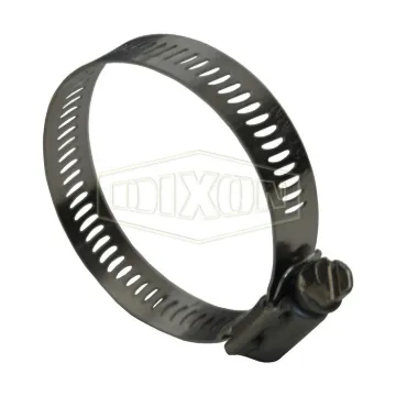 Dixon® HSS6 Worm Gear Clamp, 7/16 to 25/32 in Clamp, Stainless Steel Band, Domestic