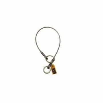 3M DBI-SALA Fall Protection 7100231778 Pass-Thru Reusable Cable Tie-Off Adaptor, 10 ft L, Stainless Steel, Silver