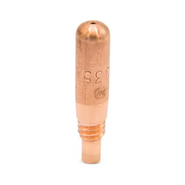 Miller® AccuLock™ T-M035 MDX™ Series Standard Duty Contact Tip, For Use With MDX™-100/MDX™-250/MDX™-250 EZ-Select™ Air Cooled MIG Guns, AccuLock™ MDX™ Series Diffuser, Nozzles, Liners and Power Pin Caps, 0.044 in Bore, Threaded Connection, Copper