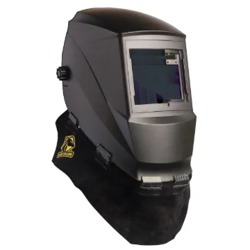 Black Stallion  AH5040-BK Helmet Bib, Black, Split Cowhide Leather, Wrap Around Closure