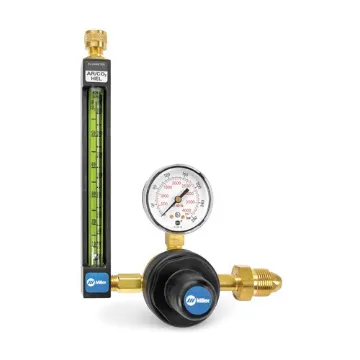 Miller  22-30-580 20 Series 1-Stage Heavy-Duty Industrial Grade Rugged Flowmeter Regulator Assembly With 16531 Flowmeter, Gas Service Argon/CO2/Helium, CGA 580 Inlet x 5/8-18 RH Internal Outlet, 2 in Gauge