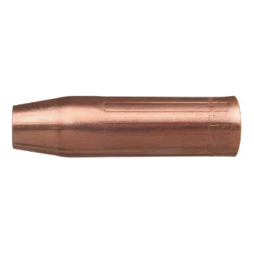 Tweco® EL22CT-62H Heavy Duty Standard Thread-On Self Insulated Nozzle, 5/8 in Dia Bore, 1/8 to 5/32 in Tip Recess, For Use With EL52CT Series Gas Diffuser, Copper Alloy