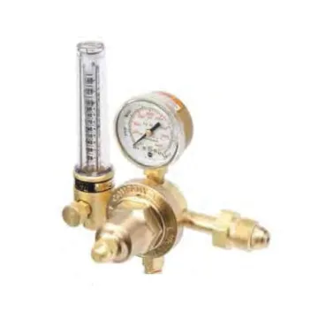 Victor® by ESAB® 0781-3873 HSR 1-Stage Compact Medium Duty Flow Meter Regulator, Gas Service Argon/Carbon Dioxide Mix/Helium, Cylinder Regulator Supply, CGA 580 Inlet x 5/8-18 F RH Outlet, 2 in Gauge