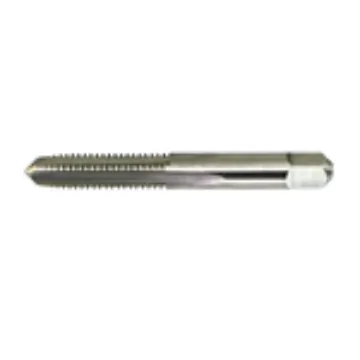 Drillco 20A148CB 2000 Straight Flute Tap, Right Hand Cutting, 3/4-10 Thread, H3 Thread Limit, Bottoming Chamfer, 4 Flutes, Bright, HSS
