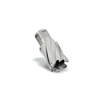 Hougen® Rotabroach® 12220 12000 Annular Cutter, 5/8 in Dia Cutter, 2 in D Cutting, M2 HSS, Bright, Weldon with 2-Flat Shank