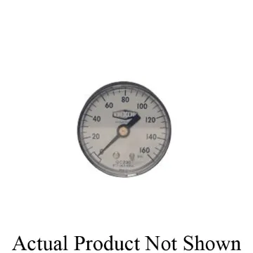 Dixon® GC235 Standard Dry Gauge, 0 to 200 psi, 1/4 in Connection, 2 in Dial, +/- 3-2-3 %