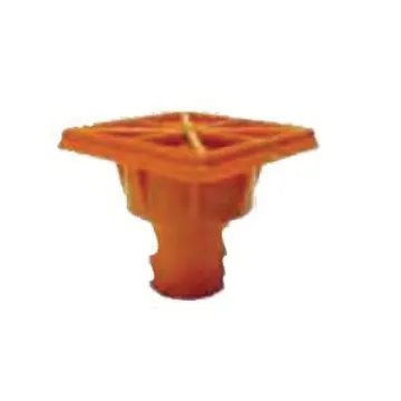 Cortina® 97-1810 Bargard™ Rebar Cap, 3-1/2 in L, Polyethylene, Safety Orange