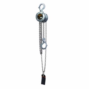 Picture of HARRINGTON CX005-10 Mini Hand Chain Hoist, 0.5 ton Load, 10 ft H Lifting, 10.2 in Min Between Hooks, 1 in Hook Opening, 42 lb Rated