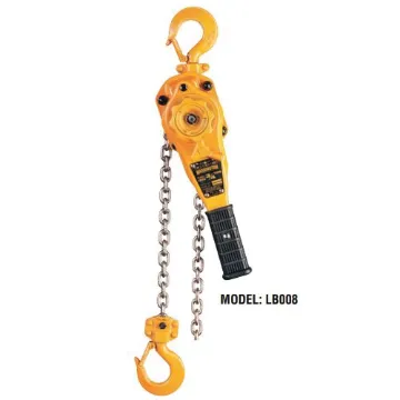 Picture of HARRINGTON L5LB010-20 Heavy Duty Lever Chain Hoist, 1 ton Load, 20 ft H Lifting, 72 lb Rated, 1.1 in Hook Opening