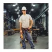 Picture of HARRINGTON L5LB015-SC-10 Heavy Duty Lever Chain Hoist With Slip Clutch, 1-1/2 ton Load, 10 ft H Lifting, 64 lb Rated, 1.3 in Hook Opening
