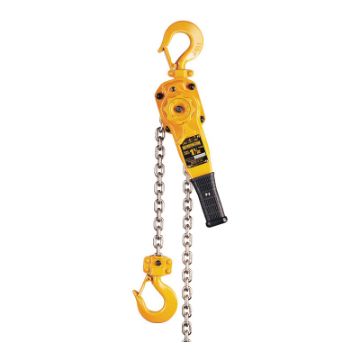 Picture of HARRINGTON L5LB015-15 Heavy Duty Lever Chain Hoist, 1-1/2 ton Load, 15 ft H Lifting, 64 lb Rated, 1.3 in Hook Opening
