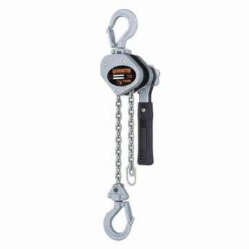 Picture of HARRINGTON LX003-10 Mini Lever Chain Hoist, 0.25 ton Load, 10 ft H Lifting, 40 lb Rated, 11 ft L Chain, 51/64 in Hook Opening