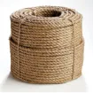 Picture of Erin Rope TWM120600 3-Strand Twisted Manila Rope, 3/8 in Dia x 600 ft L, Natural Abaca Fiber