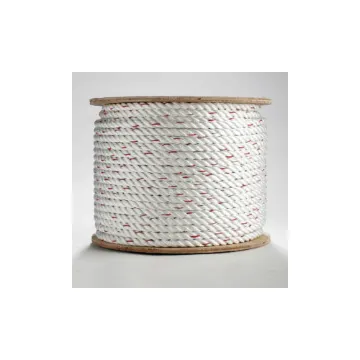 Picture of Erin Rope PDTW160600 3-Strand Twisted Combination Rope, 1/2 in Dia x 600 ft L, White, Poly-Dacron