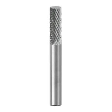 Picture of SGS Pro® Edge Hog® 10003 Universal SA Imperial Carbide Burr, Flat End, Cylindrical Head, 1/4 in Dia Head, 5/8 in L of Cut, 2 in OAL, Double Cut