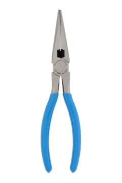 Channellock® 317 Long Nose Side-Cutting Plier With Cutter, 2.36 in L x 0.87 in W, Cross Hatched Teeth Carbon Steel Jaw, 8 in OAL