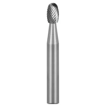 SGS Pro® 13028 Universal SE Imperial Carbide Burr, Oval Head, 5/8 in Dia Head, 1 in L of Cut, 2-3/4 in OAL, Double Cut