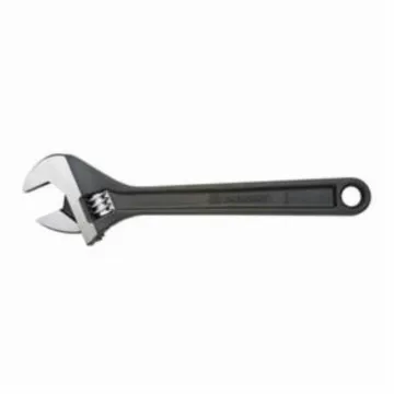 Crescent® AT26BK Adjustable Wrench, 15/16 in, Black Oxide, 6 in OAL, Heat Treated Alloy Steel Body, Heat Treated Alloy Steel