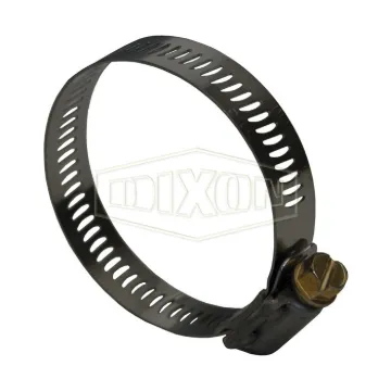 Dixon® HS16 HS Series Worm Gear Clamp, 13/16 to 1-1/2 in Clamp, Stainless Steel Band