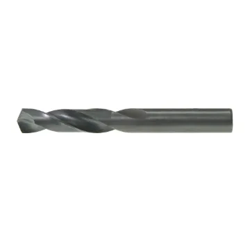 Drillco 300A104 Type C Heavy Duty Stub Length Screw Machine Length Drill, 1/16 in Drill - Fraction, 0.0625 in Drill - Decimal Inch, HSS, Black Oxide