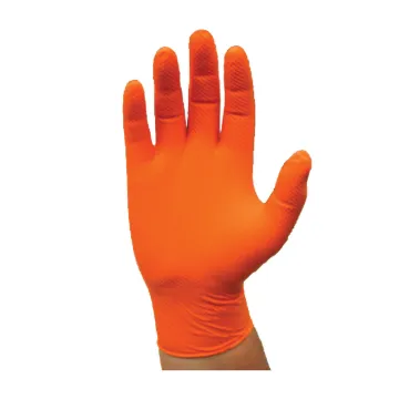 PIP® PosiGrip™ 2940/XL Disposable Gloves, XL, Nitrile, Orange, 9-3/8 in L, Non-Powdered, Textured, 7 mil THK, Application Type: Industrial Grade, Ambidextrous Hand