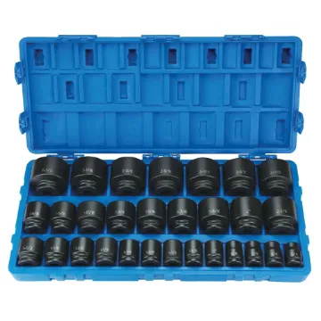 GP® 8029 Standard Length Socket Set, Imperial, 6 Points, 3/4 in, 29 Pieces, Molded Storage Case Container