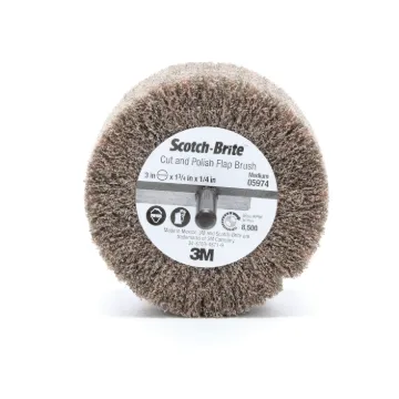Scotch-Brite™ 7100050520 PF-ZS Flap Brush, 3 in Dia Wheel, 1.75 in W Face, Medium Grade, Aluminum Oxide Abrasive